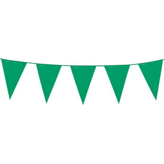 Diverse: Flagbanner - Grøn - Mellem - 10 meter
