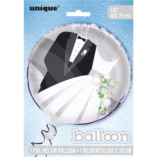 Diverse: Bryllupspar Folie Ballon 45 cm