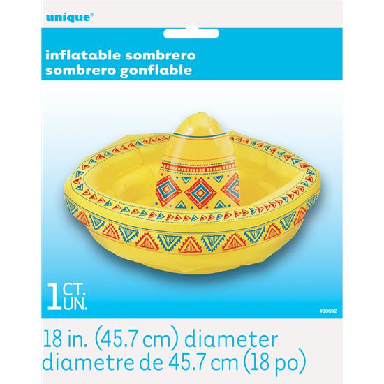 Mexicansk: Mexicansk Sombrero Oppustelig 45 cm