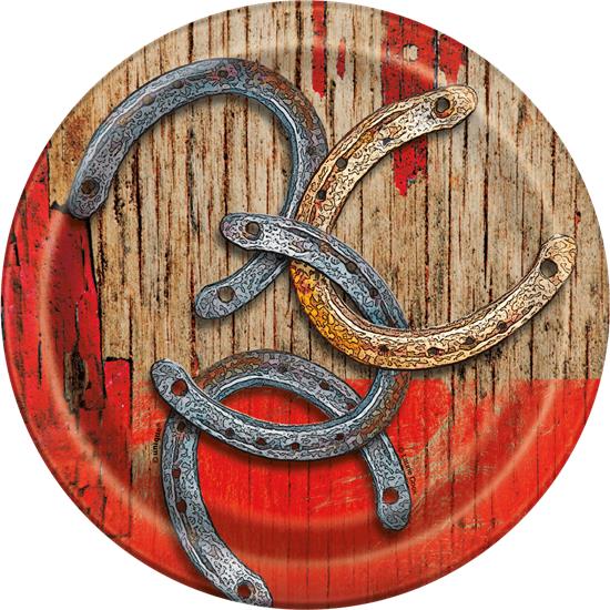 Western: Western Paptallerkener 17 cm 8 styk