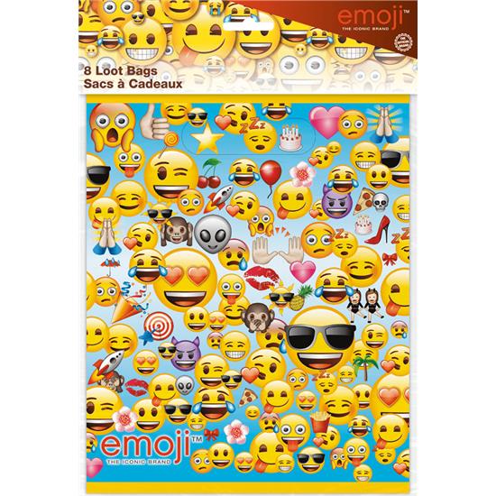 Diverse: Emoji Partybags 22 x 18 cm 8 stk