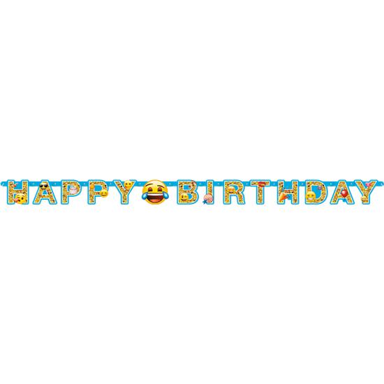 Diverse: Emoji HAPPY BIRTHDAY Banner 182 cm