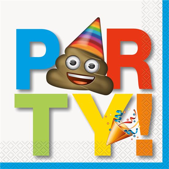 Emoji: Emoji Party Servietter 33x33 cm 16 styk