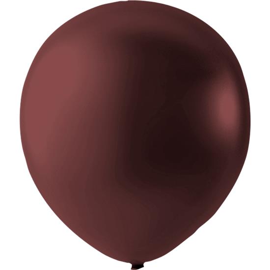 Diverse: Bordeaux metallic Latex balloner 23 cm 100 styk