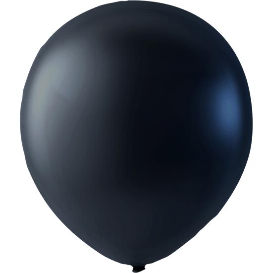 Diverse: Sort metallic Latex balloner 23 cm 100 styk