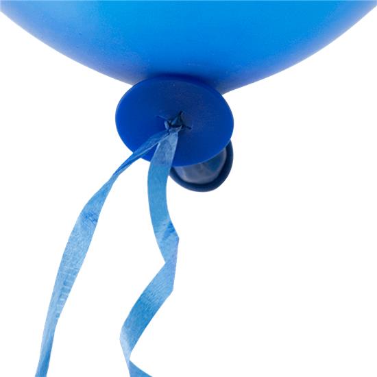 Diverse: Mørkeblå Ballonlåse med bånd 100 styk