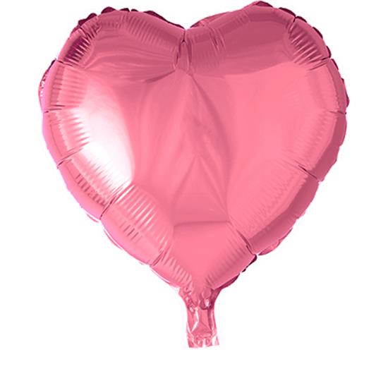 Diverse: Lyserød Hjerte Folie ballon 46 cm