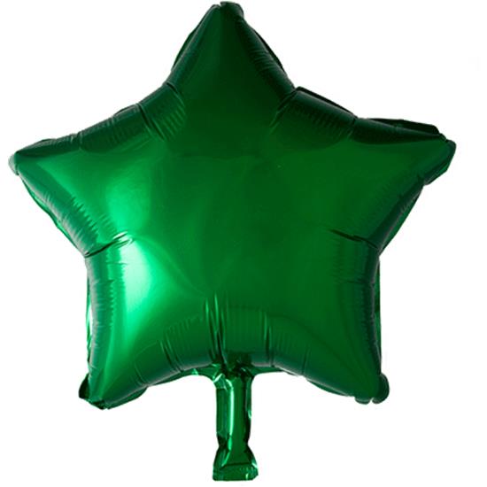 Diverse: Grøn Stjerne Folie Ballon 46 cm