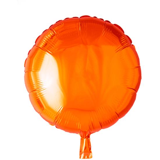 Diverse: Orange Rund Folie Ballon 46 cm