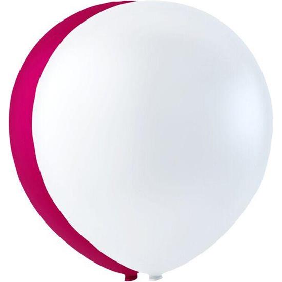 Danmark: Røde og hvide Latex balloner 26 cm 10 styk