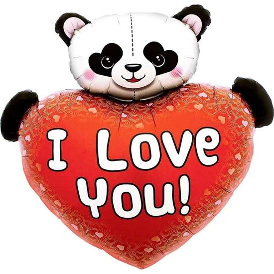 Diverse: Panda I love you Folie ballon 91 cm