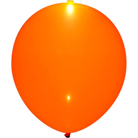 Diverse: Orange LED balloner 25 cm 5 styk