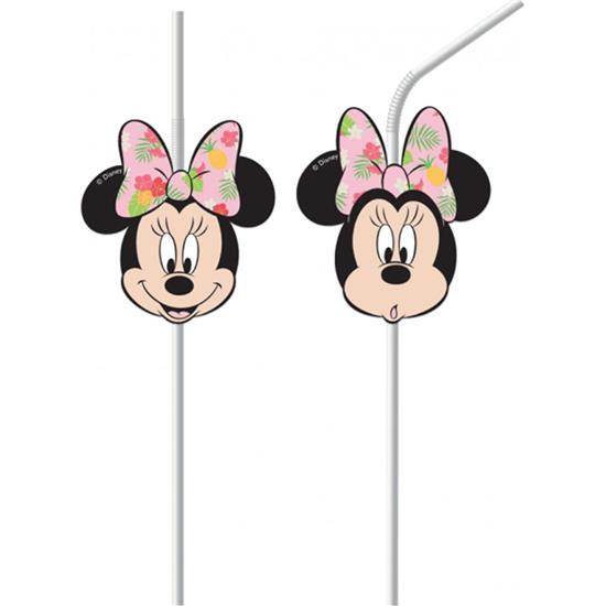 Disney: Minnie Mouse sugerør 6 styk