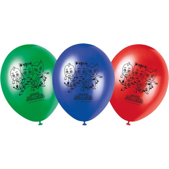 Diverse: PJ Masks latexballoner 27 cm 8 styk