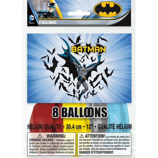 Diverse: Batman latexballoner 30 cm 8 styk