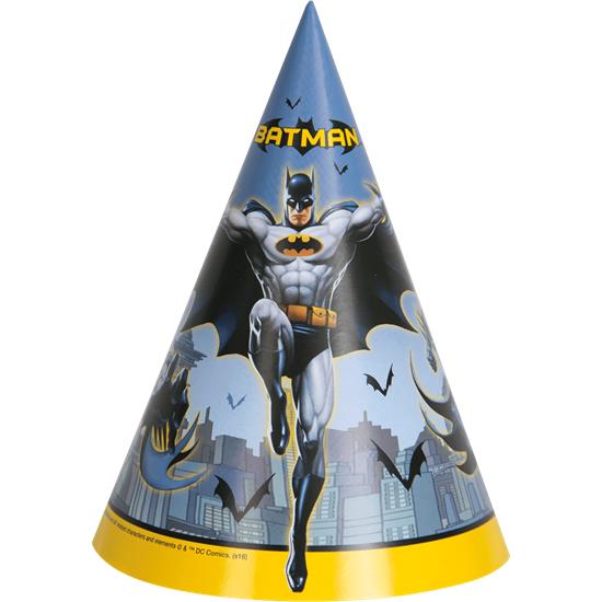 Batman: Batman partyhatte 8 styk