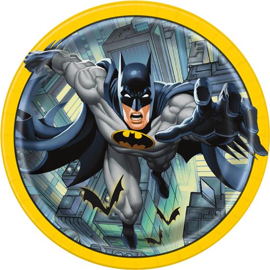 Batman: Batman paptallerkener 22 cm 8 styk