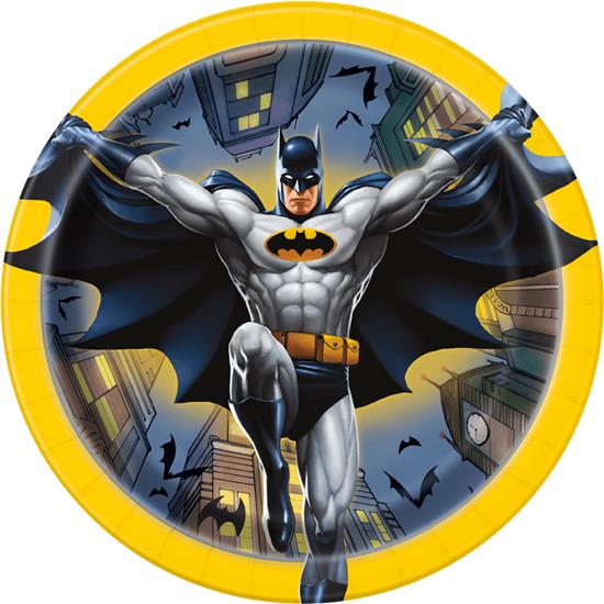 Batman: Batman paptallerkener 17 cm 8 styk