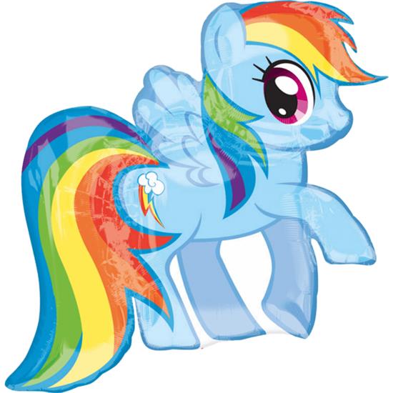 Diverse: My Little Pony Rainbow Dash Folieballon 68 x 71 cm