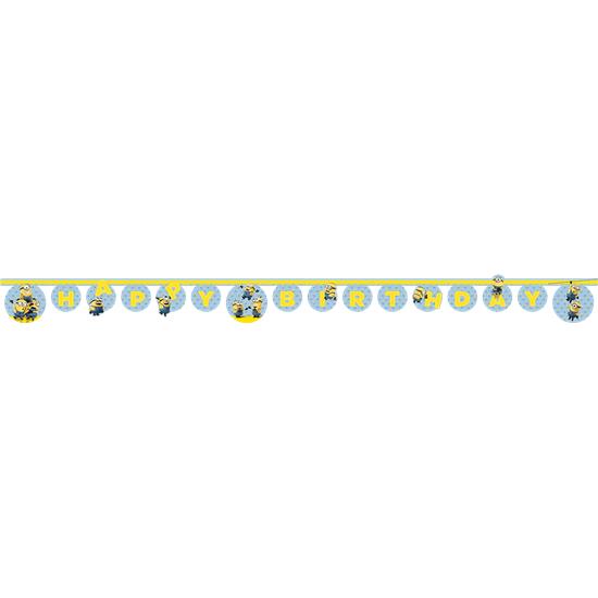 Diverse: Minions Happy Birthday banner 200 cm