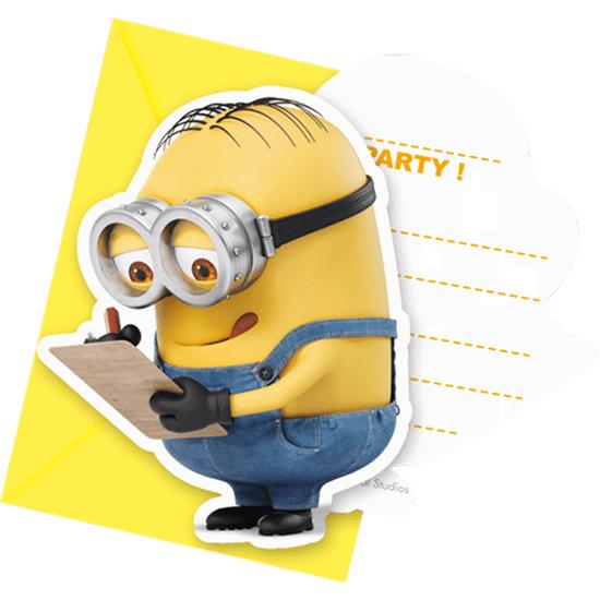 Diverse: Minions invitationer 6 styk