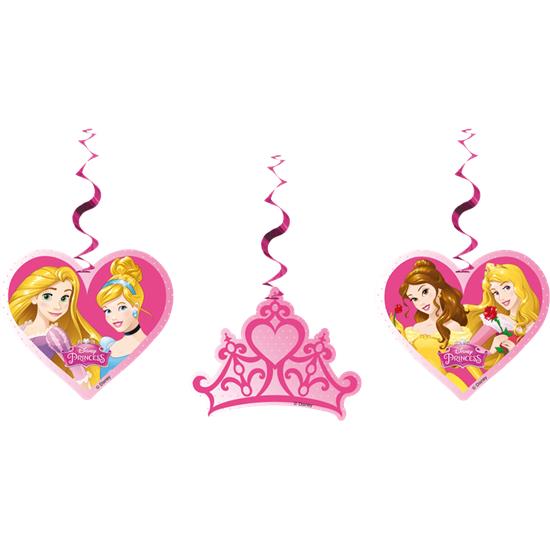 Prinsesser: Disney Prinsesser pyntespiral 70 cm 3 styk