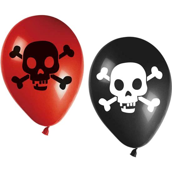 Diverse: Pirat latexballoner 27 cm 8 styk