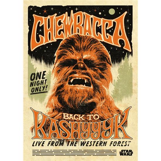 Star Wars: Chewbacca Metal Væg Deko