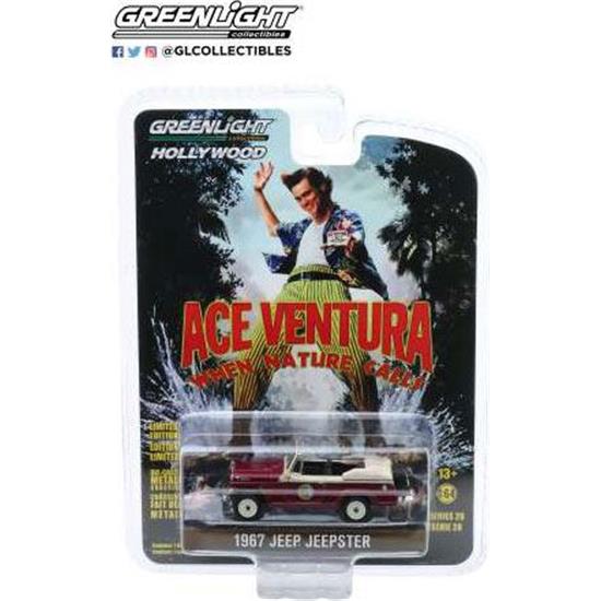 Ace Ventura: Jeep Jeepster Convertible 1967 Diecast Model 1/64