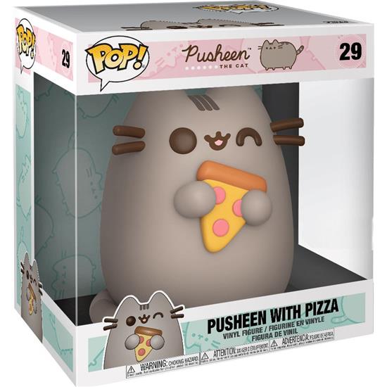 Pusheen: Pusheen w/Pizza Jumbo Sized POP! Vinyl Figur 25 cm