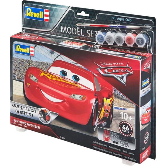 Biler: Lightning McQueen Easy-Click Model Kit 1/24 17 cm