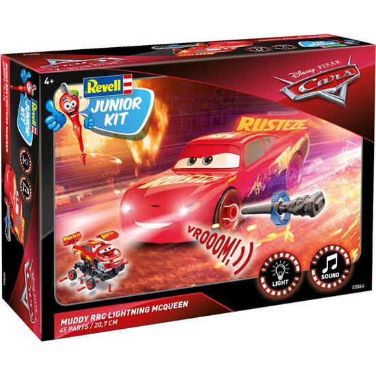 Biler: Muddy RRC Lightning McQueen Junior Kit Model Kit with Sound & Light Up 1/20