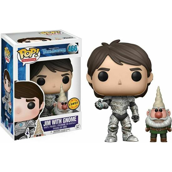 Trollhunters: Jim With Gnome POP! Television Vinyl Figur (#466) CHASE