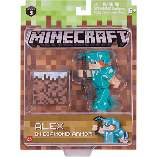 Minecraft: Alex i Diamond Armor Action Figur