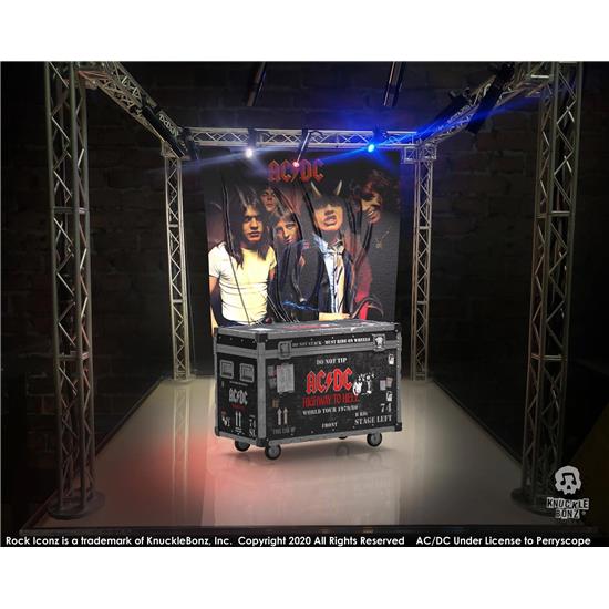 AC/DC: Highway to Hell Road Case Statue & Stage Backdrop Rock Ikonz On Tour