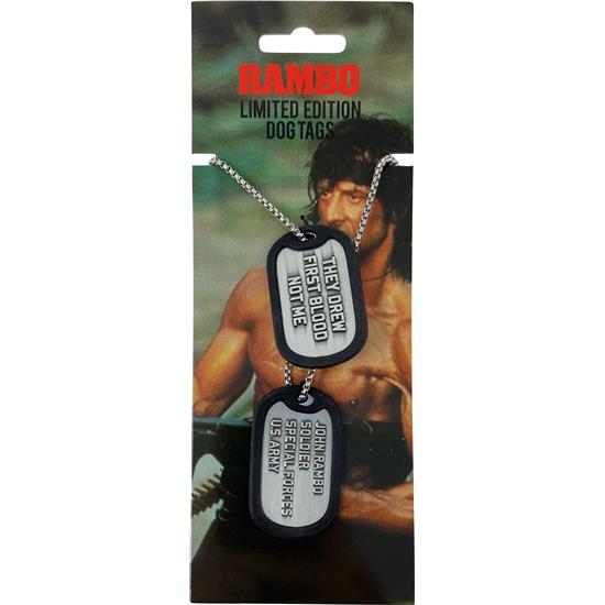 Rambo / First Blood: Rambo Dog Tags with ball chain Logo