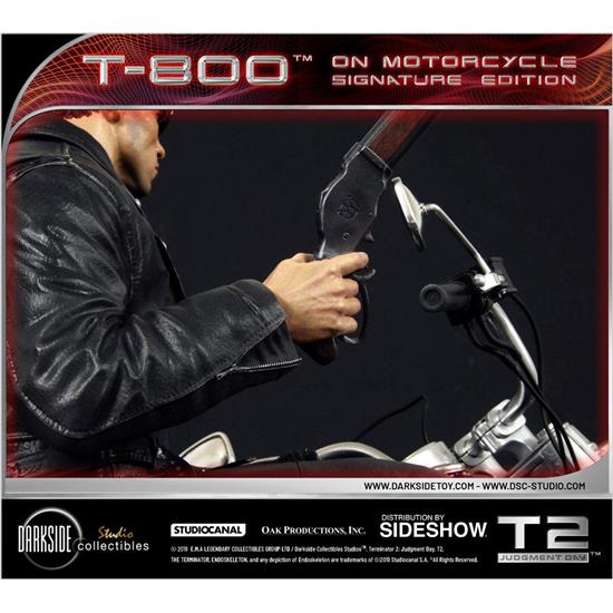 Terminator: T-800 on Motorcycle Signature Edition 1/4 50 cm