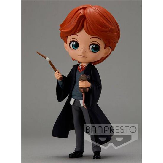 Harry Potter: Ron Weasley with Scabbers Q Posket Mini Figure 14 cm