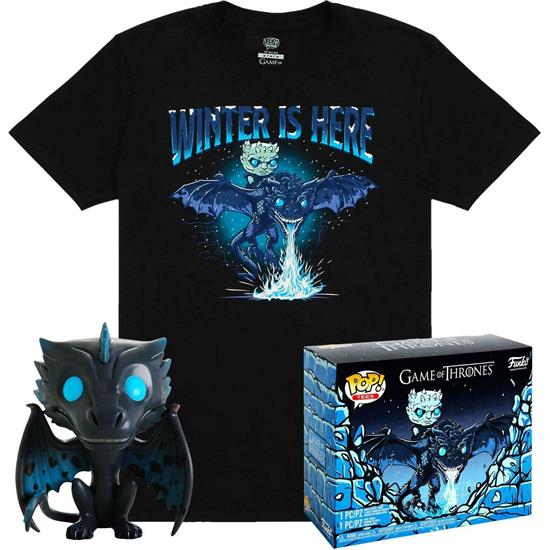 Game Of Thrones: Icy Viserion POP! & Tee Box