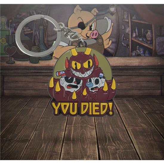 Cuphead: You Died! Metal Nøglering Limited Edition 4 cm