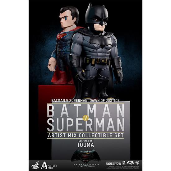 Batman v Superman: Batman v Superman Artist Mix Bobble-Head sæt Batman og Superman