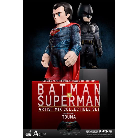 Batman v Superman: Batman v Superman Artist Mix Bobble-Head sæt Batman og Superman