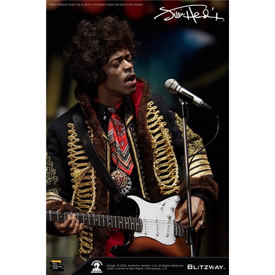 Jimi Hendrix: Jimi Hendrix Action Figure 1/6 31 cm