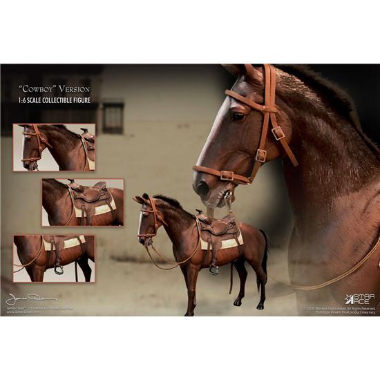 James Dean: James Dean Cowboy Horse Action Statue 1/6 30 cm