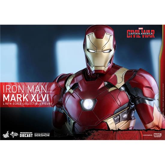 Captain America: Iron Man Mark XLVI Movie Masterpiece Action Figur 1/6 Skala