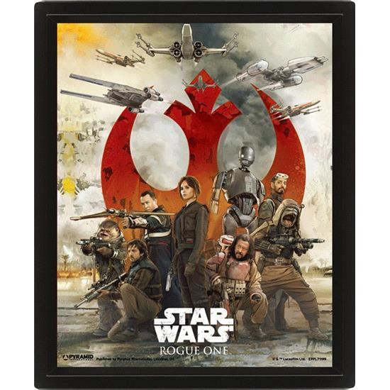 Star Wars: Choose A Side Indrammet Plakat 3D Effekt 26 x 20 cm