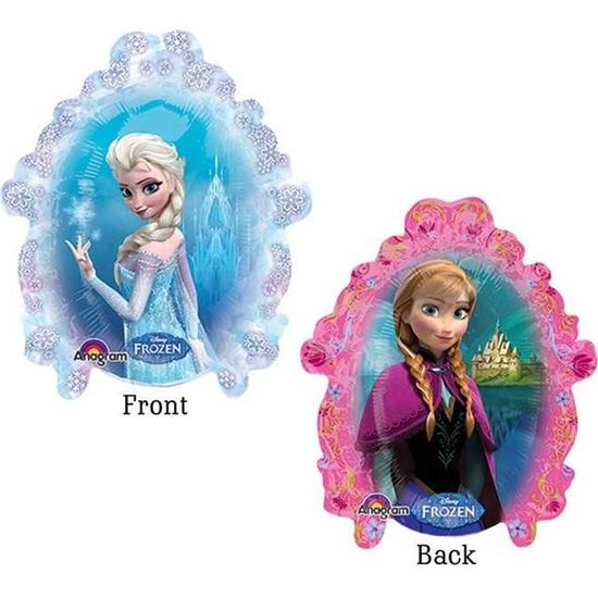 Diverse: Frost Anne og Elsa folieballon 32 x 29 cm
