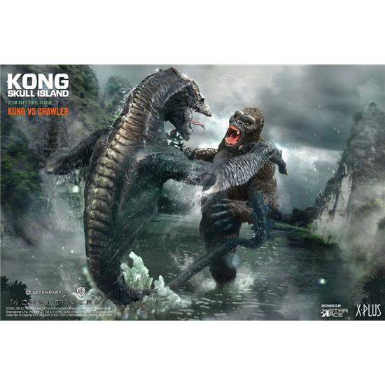 King Kong: Kong vs Skull Crawler Deluxe Version Deform Real Series Statues 32 cm