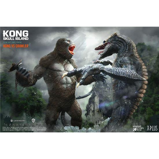 King Kong: Kong vs Skull Crawler Deluxe Version Deform Real Series Statues 32 cm