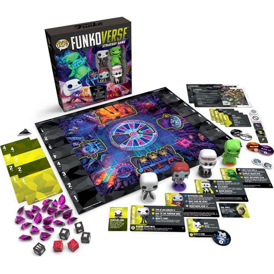 Nightmare Before Christmas: Base Set Funkoverse Board Game 4 Character 
